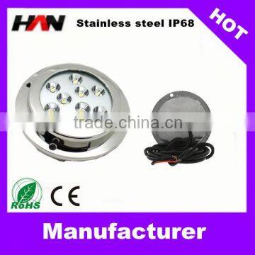 Stainless steel submersible boat led light for boat/yacht/marine