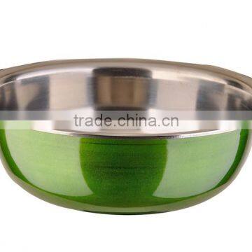 UNBreak green stainless steel cooking bowl