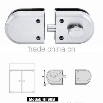 stainless steel satin polish Glass door lock HI-98B