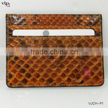 Giveaways Gift Genuine Python Leather Card Holder Custom Clear Cover With Catalogue Superstar ID Card Holder photo-3