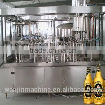 Automatic glass bottle washing filling capping machine/line for malt