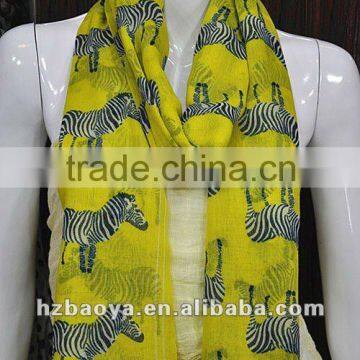 Zebra Print Soft Celebrity Scarf Animal Fashion Animal Fashion Large Long Shawl Seen In Baoya