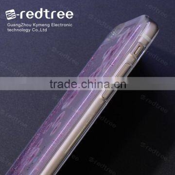 Eco-friendly Clear TPU and Liquid Feature Mobile Phone Case for Iphone 6 6s 7 photo-3