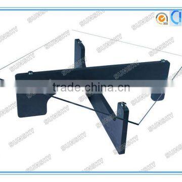 Square Wooden Base Tempered Glass Coffee Tables 1403E