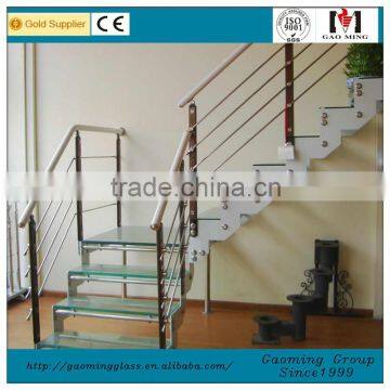 stainless steel glass staircase balustrade system