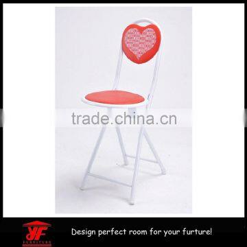 Cherry fashion fold step metal bar stool