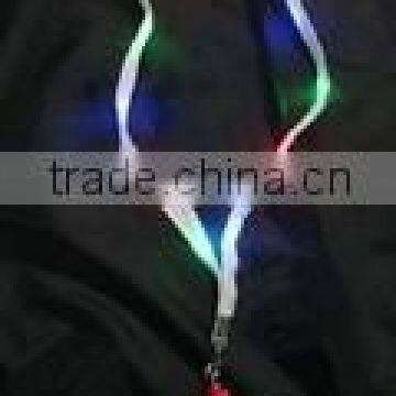 LED Flashing Santa Necklace with Fabric Lanyard led toys for event