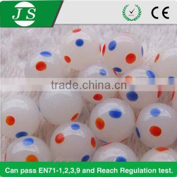 China decorative solid dot glass marble balls for garden and craft