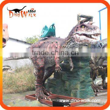 Outdoor entertainment life size realistic robot dinosaur