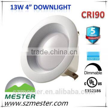 UL Indoor ceiling light 4" 5" 6" 2700K 10w cob led downlight