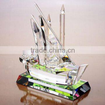 High quality crystal ship model