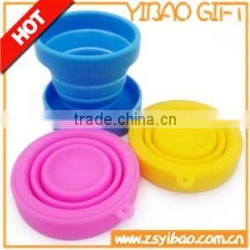 Food grade silicone foldable Travel Cup/silicone folding cup