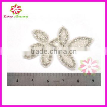 Bridal crystal rhinestones appliques for wedding dress