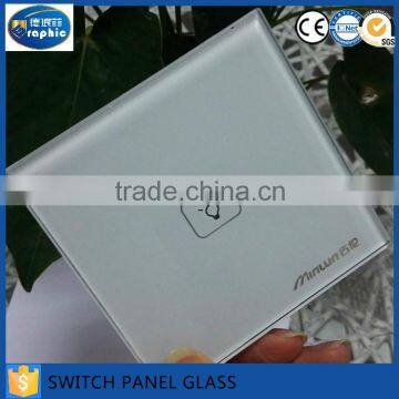 Best price smart dimmable bevelled edge tempered switch glass panels