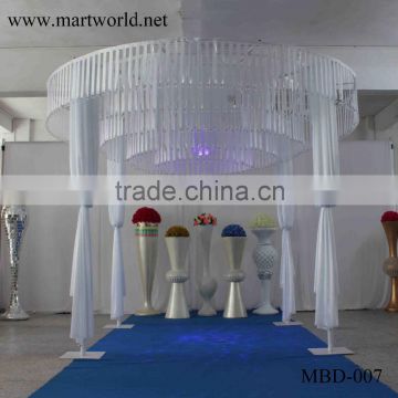 beautiful white round shape fabric wedding mandap decoration for weding decoration supplise in guangzhou MBD-007