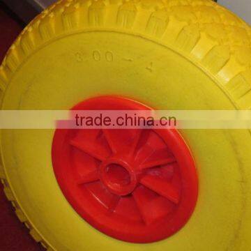 260x85 3.00-4 pu foam wheel with plastic rim