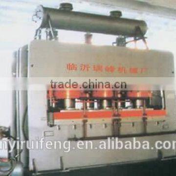 short cycle melamine laminating hot press machine