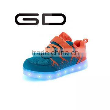 Latest design chargeable shiny low cut for leisure LED shoes for girls&boys