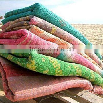 Wholesale vintage Indian kantha quilts and throws -Patchwork Vintage kantha throws