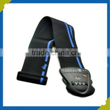 popullar wholesales code lock Ployester strap luggage bag belt China,factory