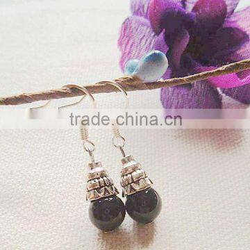 Beads fashion earring black agate beads earring jewelry