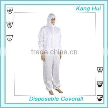 Waterproof Plastic Coated Disposable Coverall