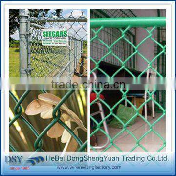 alibaba china diamond shape pvc coated chain link fence (direct factory)