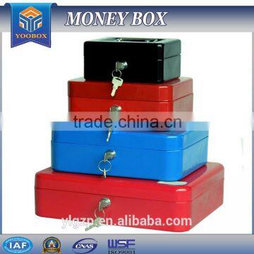 YOOBOX Full stainless steel high quality fashion banking cash box metal cash box