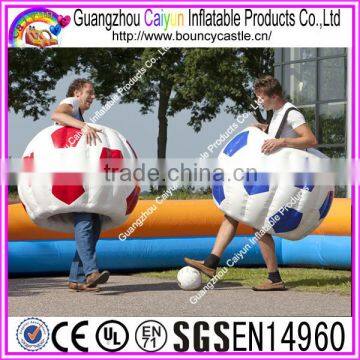 Factory outlet human inflatable bumper ball suit/inflatable bubble soccer