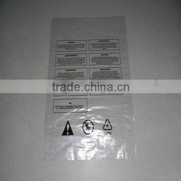 High Clear plastic packaging poly bag