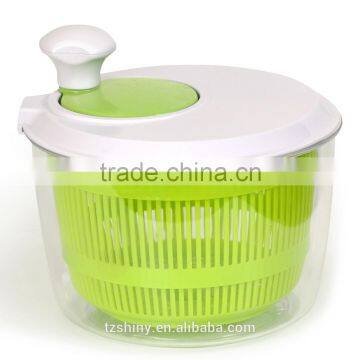 2016 BSCI Audit Factory Direct Sale Plastic Salad Spinner with Crank handle Plastic Salad Maker