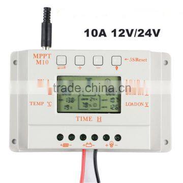 MPPT 10A solar charge controller 12V/24V for solar panel