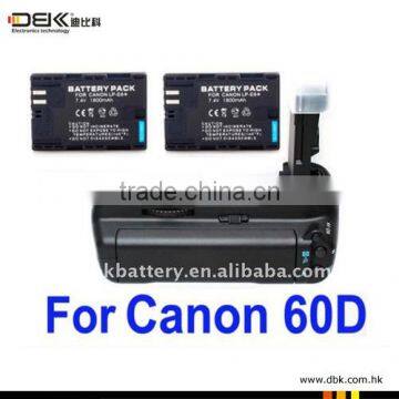 BG-E9 Battery Grip for Canon EOS 60D + 2X LP-E6 Battery