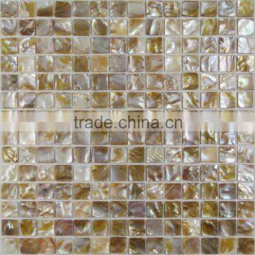 Square pattern Chinese freshwater shell mosaic tile,bathroom wall tile