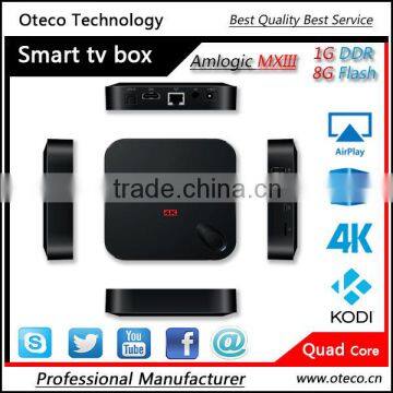 Android 4.4 smart tv box MXIII 4K Android tv box MX3 s802 imito MXIII 1g/2g + 8g