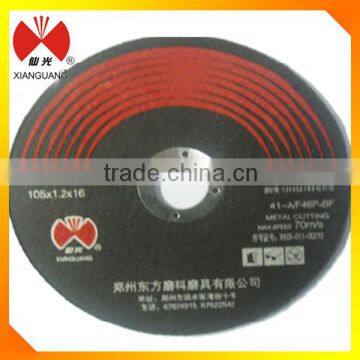 4" super thin abrasive cutting disc for metal