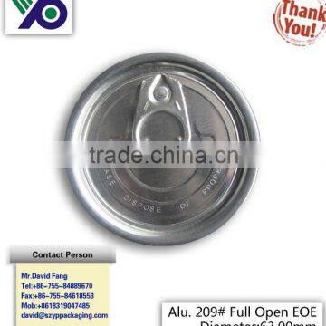 209# Aluminum full open EOE with safe edges