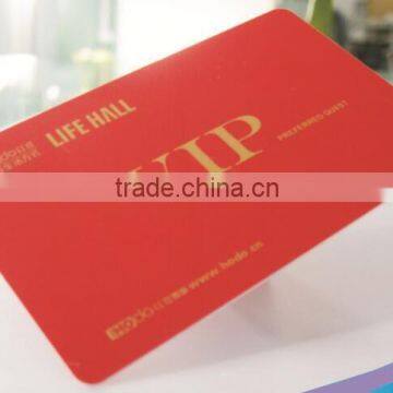 Both sides Printing Plastic PVC Gift Card , plastic cards with gold ink