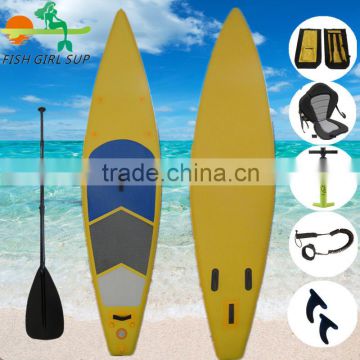 Factory supply 11ft soft top inflatable sup stand up paddle board