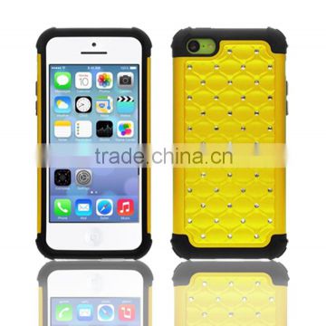 Shockproof bling crystal case for iPhone 5C