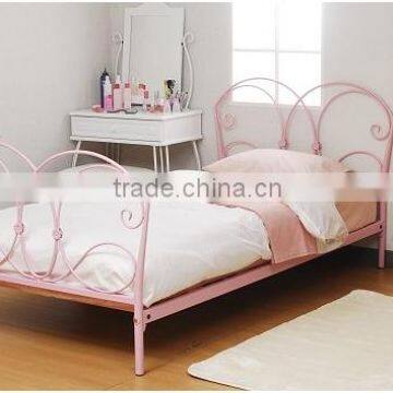 2015New Styly High Quality wrought iron bed,popular metal frames single bed