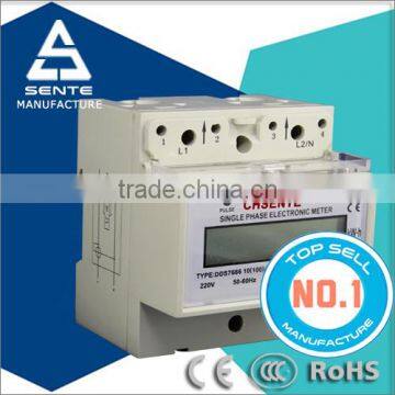 DDS7666 Type single phase electric lcd panel din rail power factor meter with cheap price