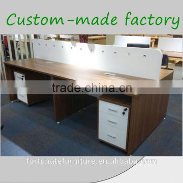 double sided office desk with drawers