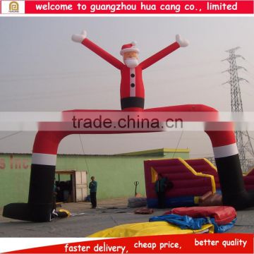 Colorful Cheap custom inflatable christmas decorations for sale inflatable christmas santa arch