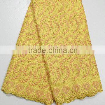 2015 New Swiss Voile Lace for Woman Heavy Embroidery Design Fashion Lace for Evening Dress