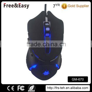 2400 DPI 6 Button LED Optical USB Wired Gaming Mouse for Gamer