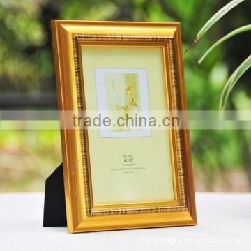 Wood gold photo picture frame