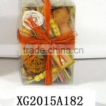 Orange Aroma Potpourri And Dried Flower In PVC Box