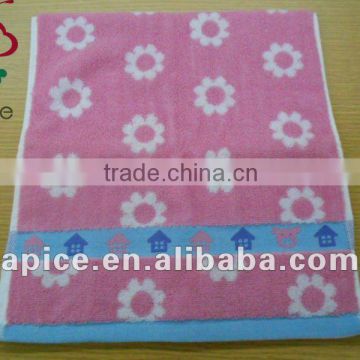 magic flower square 100% cotton hand towel