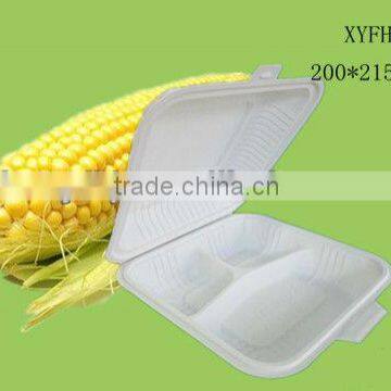 Biodegradable disposable food container--lunch box